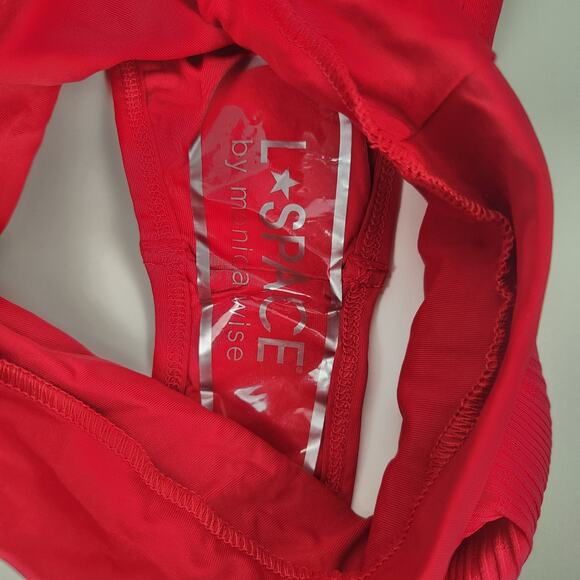 L*Space Frenchi Bitsy Bikini Bottom in Lipstick Red Size XS NWOT - Picture 5 of 5